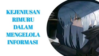 kejeniusan rimuru dalam mengelola informasi