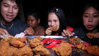 กินไก่KFCตอนตี3 ที่ทุ่งนาใกล้ป่าช้า สุดหลอน