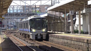 【4K】JR北陸本線521系(三菱IGBT-VVVF)(東芝IGBT-VVVF)、681系「特急しらさぎ」、683系「特急サンダーバード」到着・発車・通過シーン