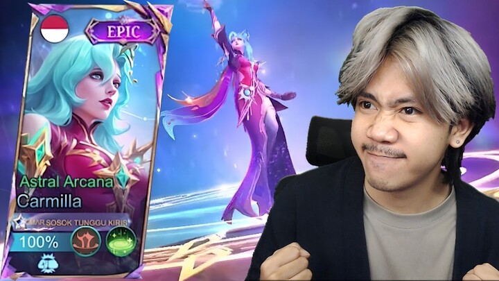 REVIEW SKIN EPIC CARMILA GRATIS DARI PAPA MOONTON - Mobile legends