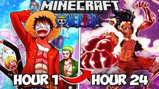 I Survived 24 Hours in Minecraft One Piece... This Is What Happened