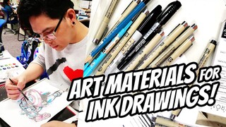 MY FAVORITE ART MATERIALS FOR INK DRAWINGS