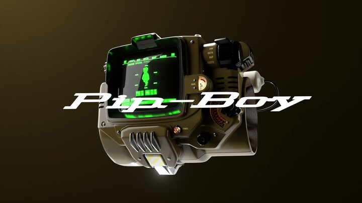 Fallout 3D animated Pip-Boy commercial