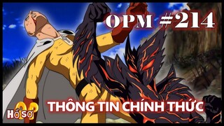 [One Punch Man]. Thông tin chính thức về chap 214