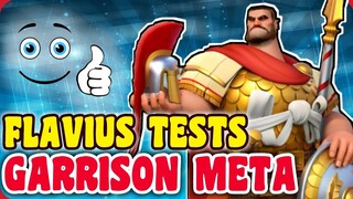 Rise of kingdoms - Flavius testing & reports | Excellent garrison meta for kvk
