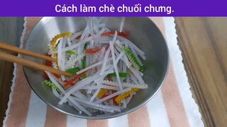 cách làm chè chuối chưng