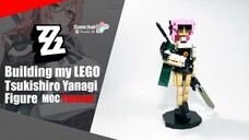 LEGO Zenless Zone Zero Tsukishiro Yanagi Figure MOC Tutorial | Somchai Ud