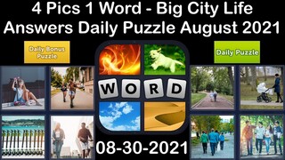 4 Pics 1 Word - Big City Life - 30 August 2021 - Answer Daily Puzzle + Daily Bonus Puzzle