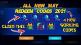 NEW 4 REDEEM CODES IN MOBILE LEGENDS | THIS MAY 2021 | REDEEM NOW (WITH PROOF) || MLBB