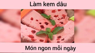 Cách làm kem dâu