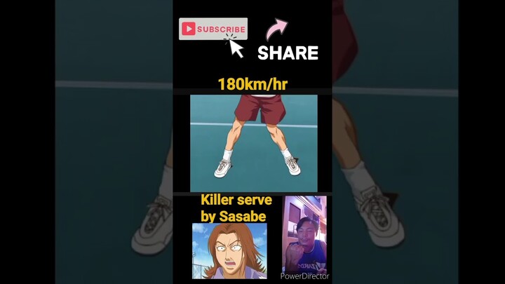 Killer serve by Sasabe #princeoftennis #tennis @LordMaster332