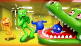Rainbow Friends play Crocodile Dentist | Roblox Rainbow Friends 3D Animation - Queen Animation
