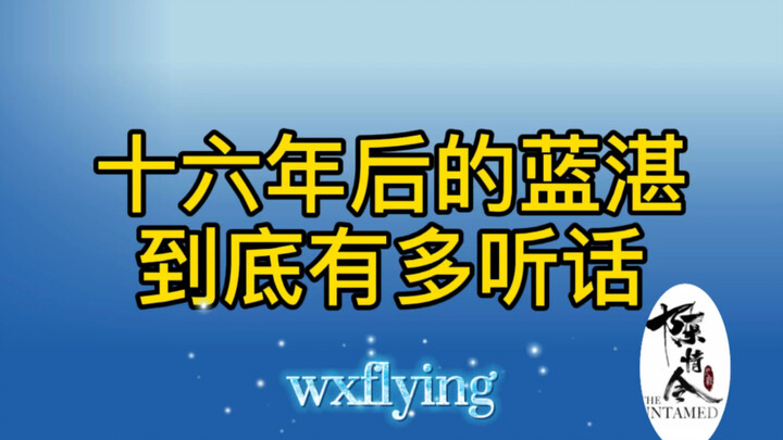 十六年后的蓝湛到底有多听话，听话的快成贴身保镖啦！