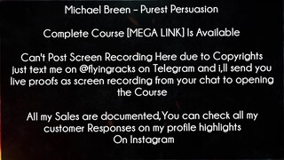 Michael Breen Course Purest Persuasion Download