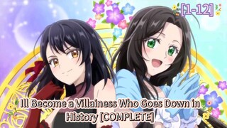 [COMPLETE SERIES] I'll Become a Villainess Who Goes Down in History (1-12) ENGLISH DUB