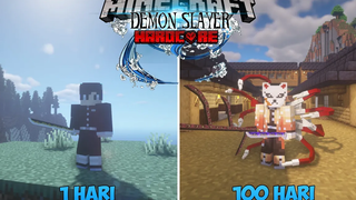 100 วันในมายคราฟ HardCore but Demon Slayer