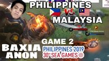 MLBB SEAGAMES [SEMI FINALS] PHILIPPINES vs MALAYSIA GAME 2