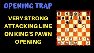 DEVASTATING ATTACK ON KING'S PAWN GAME || FRIED LIVER ATTACK || OPENING TRICKS !