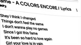 song titles: Fame a colors encore lyrics 👌