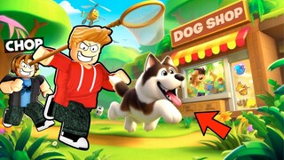 ROBLOX CHOP AND FROSTY CATCH PETS IN PET ESCAPE STORY
