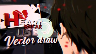 TUTORIAL ALIGHT MOTION - Heart Break use Vector Draw