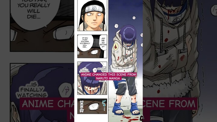 Hinata vs Neji was changed in the Anime | Naruto