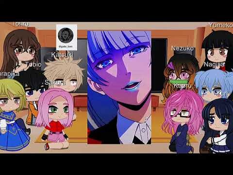Different anime characters react to eachother|| Kakegurui|| part 1|| no thumbnail || That Rat55