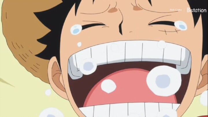 ONE PIECE || luffy ketawa liat muka kru big mom #eps571