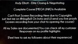Andy Elliott Course Elite Closing & Negotiating download