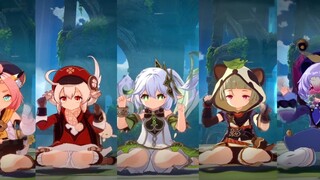 Genshin Impact's five loli ducks sit, choose one to take home!