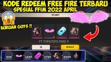 KODE REDEEM FREE FIRE HARI INI 10 APRIL TERBARU 2022 - GARENA FREE FIRE