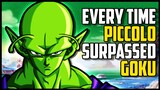 EVERY TIME Piccolo SURPASSED Goku