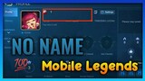 How to make a blank name on Mobile Legends