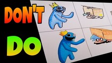 Hướng dẫn vẽ Rainbow Friends cùng FNF vs BLUE V1 - DO vs DON'T | Peter Roblox Drawing