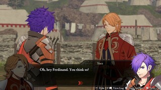 Shez (M) & Ferdinand Level C Support Conversation - Fire Emblem Warriors: Three Hopes (DEMO)