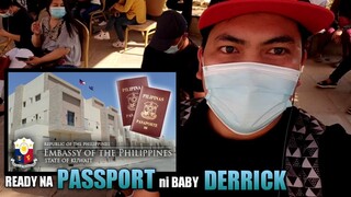 READY NA ANG PASSPORT NI BABY DERRICK SA PHILIPPINE EMBASSY KUWAIT