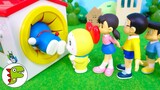 Doraemon ドラえもん おもちゃアニメ てさぐりBOXからドラえもんたちのパーツが出てくるよ！ トイキッズ