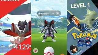 Scratched Level 1 trainer caught Armored Mewtwo!