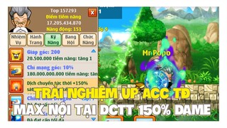 Ngọc Rồng Online - Hành Trình Trải Nghiệm Up Acc Trái Đất Max Nội Tại Dịch Chuyển Tức Thời !