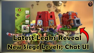 Clash of Clans Latest Leaks Reveal | New Siege Machine Levels, Chat UI, And More | @AvengerGaming71