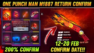 One Punch Man M1887 Return | Next M1887 Skin In Free Fire | One punch man M1887 Gun Skin Return Date
