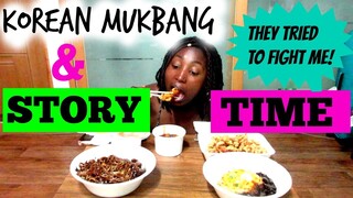 KOREAN GIRLS TRIED TO FIGHT ME STORY TIME | MUKBANG