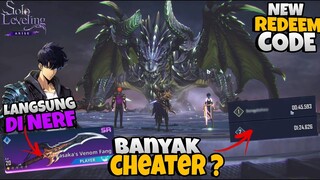 New Redeem Code - Banyak Cheater ? Weapon OP langsung di Nerf 😱- Solo Leveling Arise Ditusi