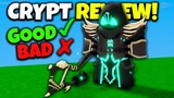 CRYPT KIT REVIEW!! (best kit) | Roblox Bedwars Halloween Update