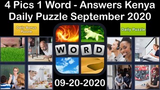 4 Pics 1 Word - Kenya - 20 September 2020 - Daily Puzzle + Daily Bonus Puzzle - Answer - Walkthrough