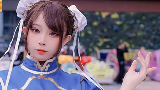 【4K】Street Fighter-Chun Li COS "Đừng coi thường tôi chỉ vì tôi là phụ nữ!"