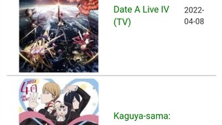 up coming anime