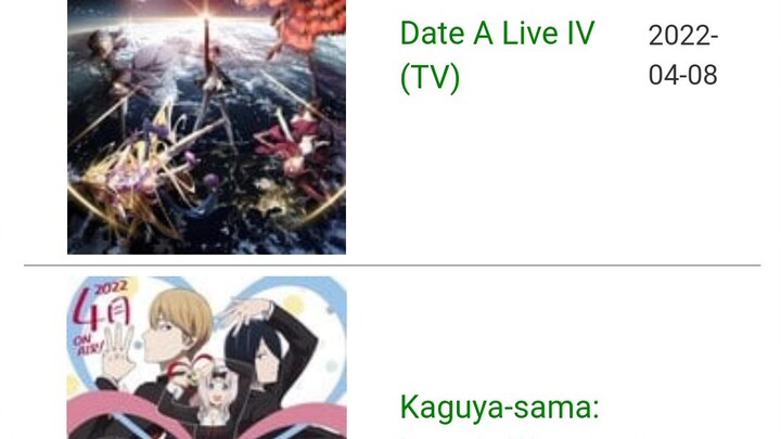 up coming anime