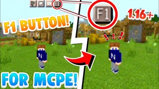 F1 Button For MCPE 1.16+ | Java F1 Button Addon For MCPE 1.16+ | 2021