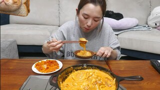 Mukbang mì phomai teokbokki phomai #mukbang #mukbangASMR